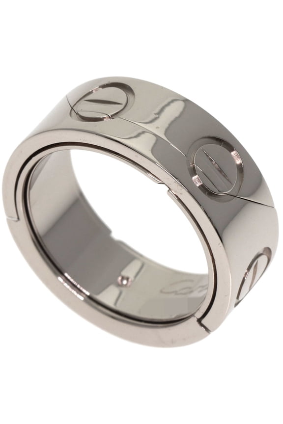 Pre-Owned Cartier Astro Love Ring #48, 18K White Gold, Women's Ring, CARTIER