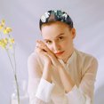 thumbnail image 4 of Paquete de 4 diademas para mujer, estilo bohemio, con diseño de flores, entrecruzadas, para el pelo, 4 of 8