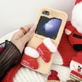 thumbnail image 7 of Allytechgroup Plush Case for Samsung Galaxy Z Flip5, Fluffy Warm Smooth Faux Fur Case with Cute Stylish Christmas Doll, Lightweight Soft TPU Shock-Absorbent Non-Slip Drop Protection Phone Case - Brown, 7 of 7