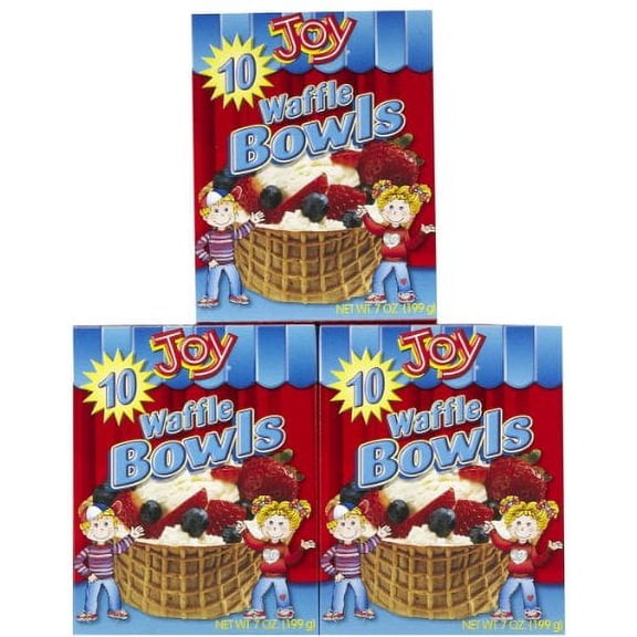Waffle Bowl Cone, 10 Count, Pack of 3