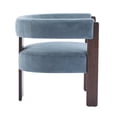 thumbnail image 3 of Fauteuil d'Appoint Moderne Rembourré en Velours, 3 of 8