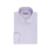 MICHAEL KORS Mens Purple Point Collar Classic Fit Stretch Dress Shirt L 16.5- 34/35