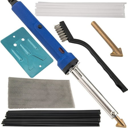 

WELPET Plastic Welder Repair Kit 80W Iron Plastic Welding Kit with Rods Welder Tips for Canoe DIY Toy US Plug