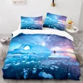 thumbnail image 5 of 2024 Snow Mountain Duvet Cover Clouds Hill Scenery Glacier Natural Beauty Print Bedding Set King Ocean Quilt Cover With Pillowcases, 5 of 7