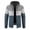 Blue, variant on Cameland Men Plus Size Sherpa Lined Fleece Hoodie Jacket Zipper Hooded Winter Fuzzy Sherpa Lined Color Block Jackets