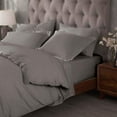 thumbnail image 2 of Superior 400 Thread Count Egyptian Cotton Duvet Cover Set, Twin, Grey, 2 of 4
