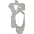 thumbnail image 1 of Ballerina Slipper Blank Wood Cutout, 10'' Paintable Craft, 1 of 1