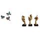 thumbnail image 1 of Pájaro colgante de pared, arte de pared de pájaro de madera, pájaros voladores, decoración de pared, estatuas de pensadores, esculturas de arte, 1 of 8