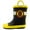 Yellow Fire Chief, variant on Kushyshoo Kids Rain Boots Unicorn Kisses Waterproof Printed Rubber Boots with Handles Size 1 Big Kids Rain Boots