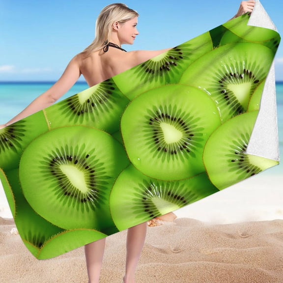 Deeceymbur Beach Towel Fruit Design Quick Dry Absorbent Sports Towel for Swimming Pool Travel Camping Microfiber Bath Towel Lightweight SProof