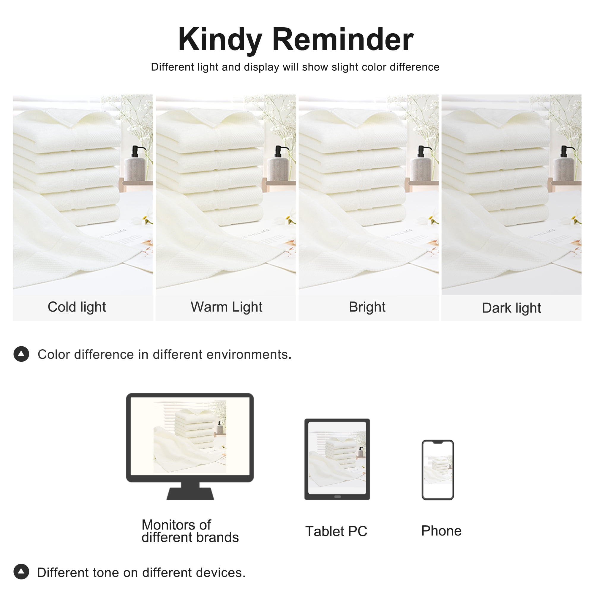 REGALWOVEN Hand Towel Set 14" x 30", Soft 100% Combed Cotton 600 GSM Luxury Towels for Bathroom Kitchen Beige 6