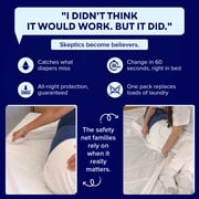 Peelaways Disposable Waterproof Fitted Sheets – 5-Layer Peel-Away for Incontinence & Bedwetting | Quick 60-Second Changes | Twin XL