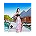 thumbnail image 3 of 100 % Cotton Unique Swimsuit Coverup for Women Stylish Beach Cover Ups Sarong Wraps Pareo For Women, 3 of 5