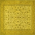 thumbnail image 1 of Ahgly Company Indoor Square Persian Yellow Traditional Area Rugs, 4' Square, 1 of 4