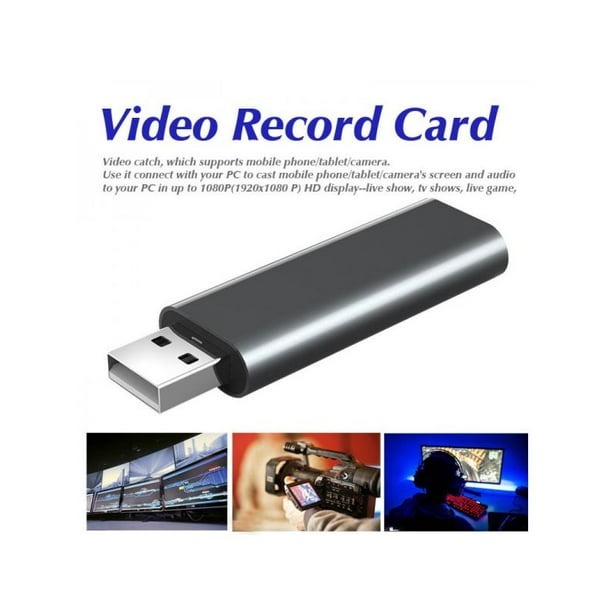 Mini Portable Hd Usb 2 0 Hdmi Monitor Video Capture Card For Ps4 Game Dvd Camcorder Hd Camera Recording Live Streaming Walmart Com