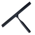 thumbnail image 5 of J&V TEXTILES All-Purpose Stainless Steel Shower Squeegee for Glass Doors with Adhesive Hooks, Squeegee for Shower Glass, Bathroom Household Cleaner Tool, 10 Inch Black, 5 of 6