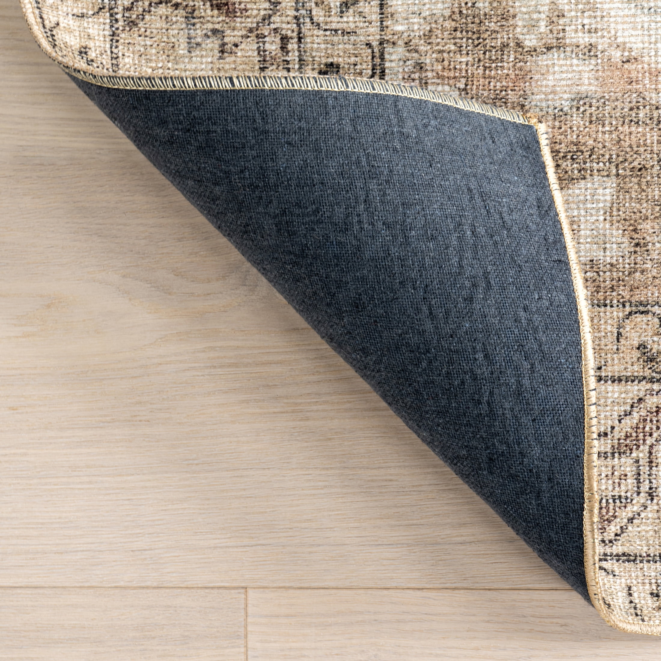 Nuloom Hillstone Collection Traditional Vintage Medallion Area Rug, 7' 10" x 10', Ahmeira Beige