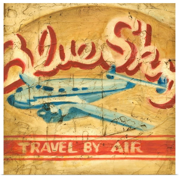 Great BIG Canvas | Rolled Ethan Harper Poster Print entitled Blue Sky Travel