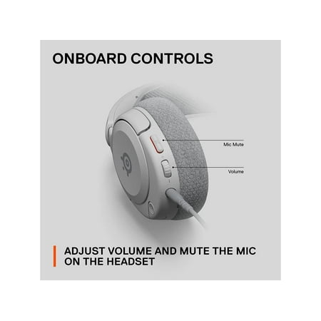 SteelSeries Arctis Nova 1 Wired Gaming Headset for PC with 3.5mm Jack — White