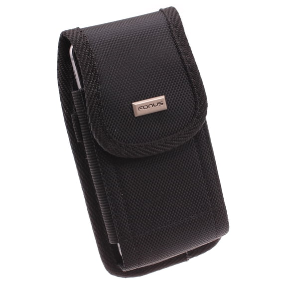 Rugged Phone Case Belt Clip for iPhone 13 Mini Model - Holster Canvas Cover Pouch Carry Protective