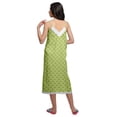 thumbnail image 2 of Moomaya Robe de Nuit Imprimée pour Femmes, Col en V, Bretelles Spaghetti, 2 of 6