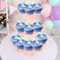 thumbnail image 3 of 3-Tier Cardboard Cupcake Stand Dessert Tower Treat Stacker Platter Food Display, 3 of 4