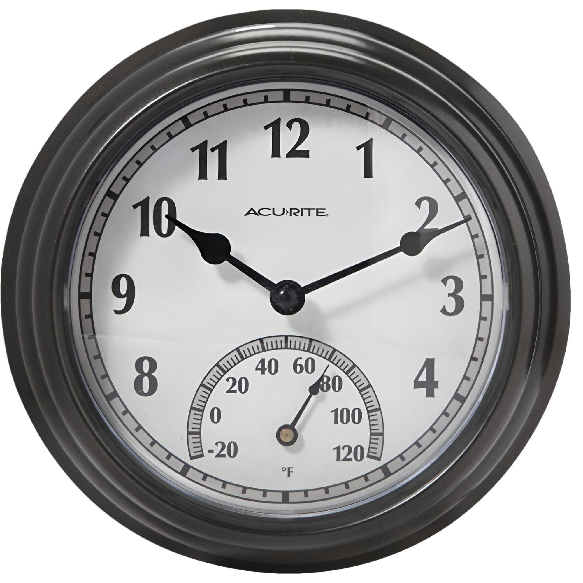 Acu-Rite Indoor Outdoor Clock Thermometer