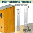 thumbnail image 5 of 2 Juegos de Soportes para Colgar Casas PáJaros, Soporte Montaje Casa PáJaros Acero Galvanizado Estable A Prueba óXido Asegurar, 5 of 5