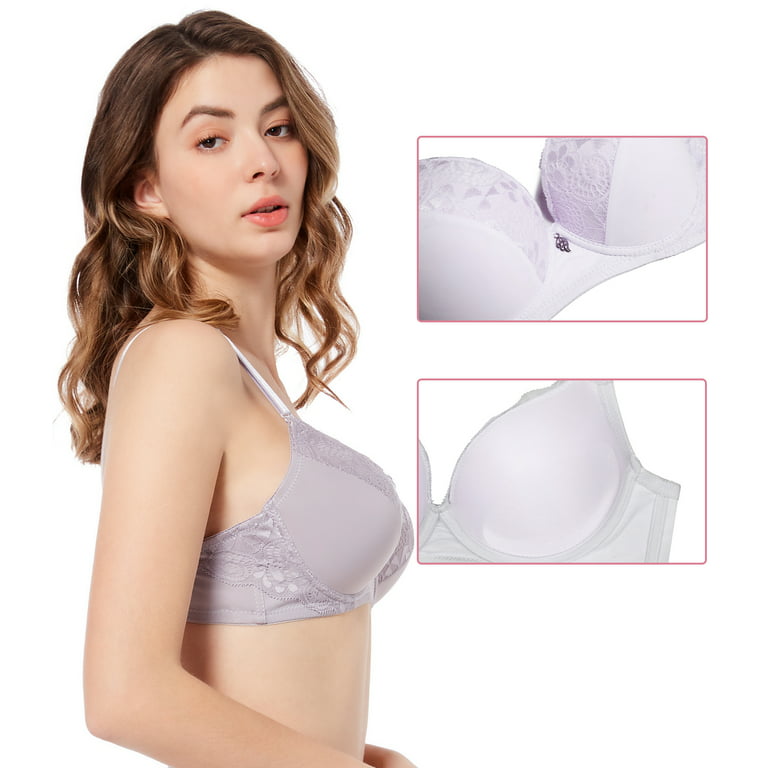 3pack Woman Padded Push-up Bras, Sexy Lace Cover Underwire, Silicone  BrassiereComfortable Bras for Women Padded Bras for Women GY83261-32B