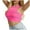 Hot Pink, variant on ABATAB Sport Bras for Women Striped Yoga Running Crew Neck Sleeveless Crop Tank Tops Fitness Exercise Workout T Shirt