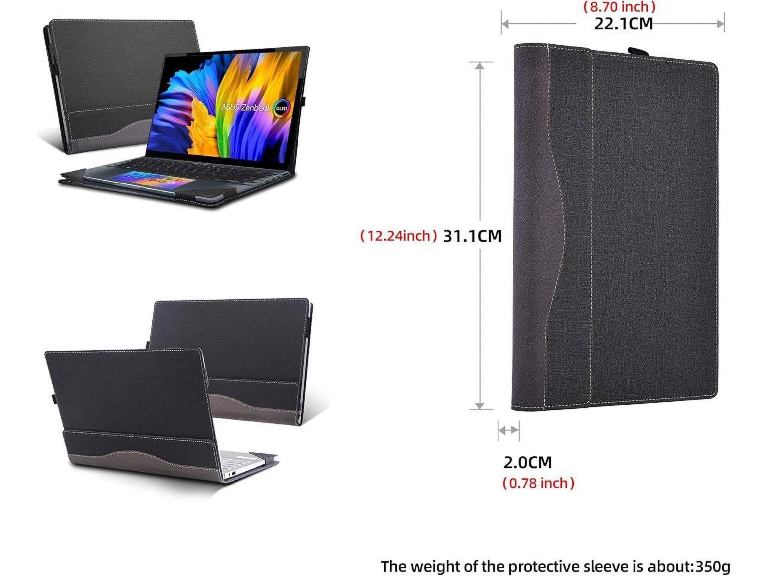 Laptop Cover Case for 14 inch ASUS Zenbook 14X OLED Model UX5401 UX5401ZA UX5400 UX5400ZB UX5400ZF, PU Leather Laptop Case