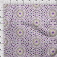 thumbnail image 4 of oneOone Rayon Dark Purple Fabric Mandala Sewing Craft Projects Fabric Prints By Yard 56 Inch Wide, 4 of 5