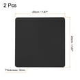 thumbnail image 2 of Uxcell 8x8" Mouse Pad, 2 Pack Dual Side Soft Smooth Desk Pad Writing Mat, Black, 2 of 6