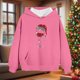 thumbnail image 4 of Cowsor Cute Hoodie for Teen Girls Trendy Bow Print Preppy Hooded Sweatshirts Kids Pullover Long Sleeve School Outfits, 4 of 6