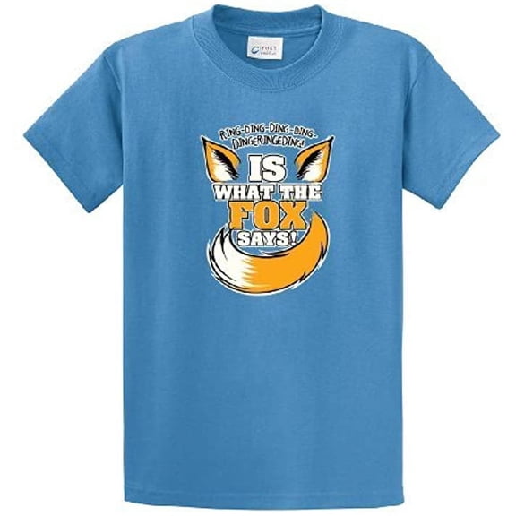 Funny Youth Short Sleeve T-shirt Ring Ding Ding is What The Fox Says-Carolina-ys