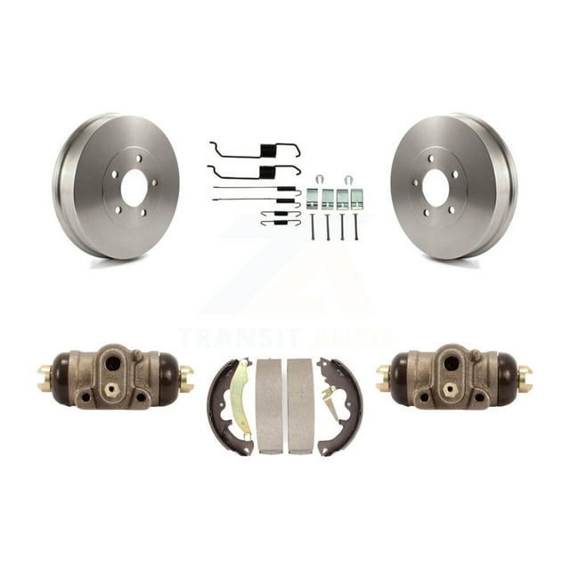 Transit Auto Rear Brake Drum Shoes Spring and Cylinders Kit for Car 2007 Ford Escape Mercury Mariner From 01/08/07 K8N-100609