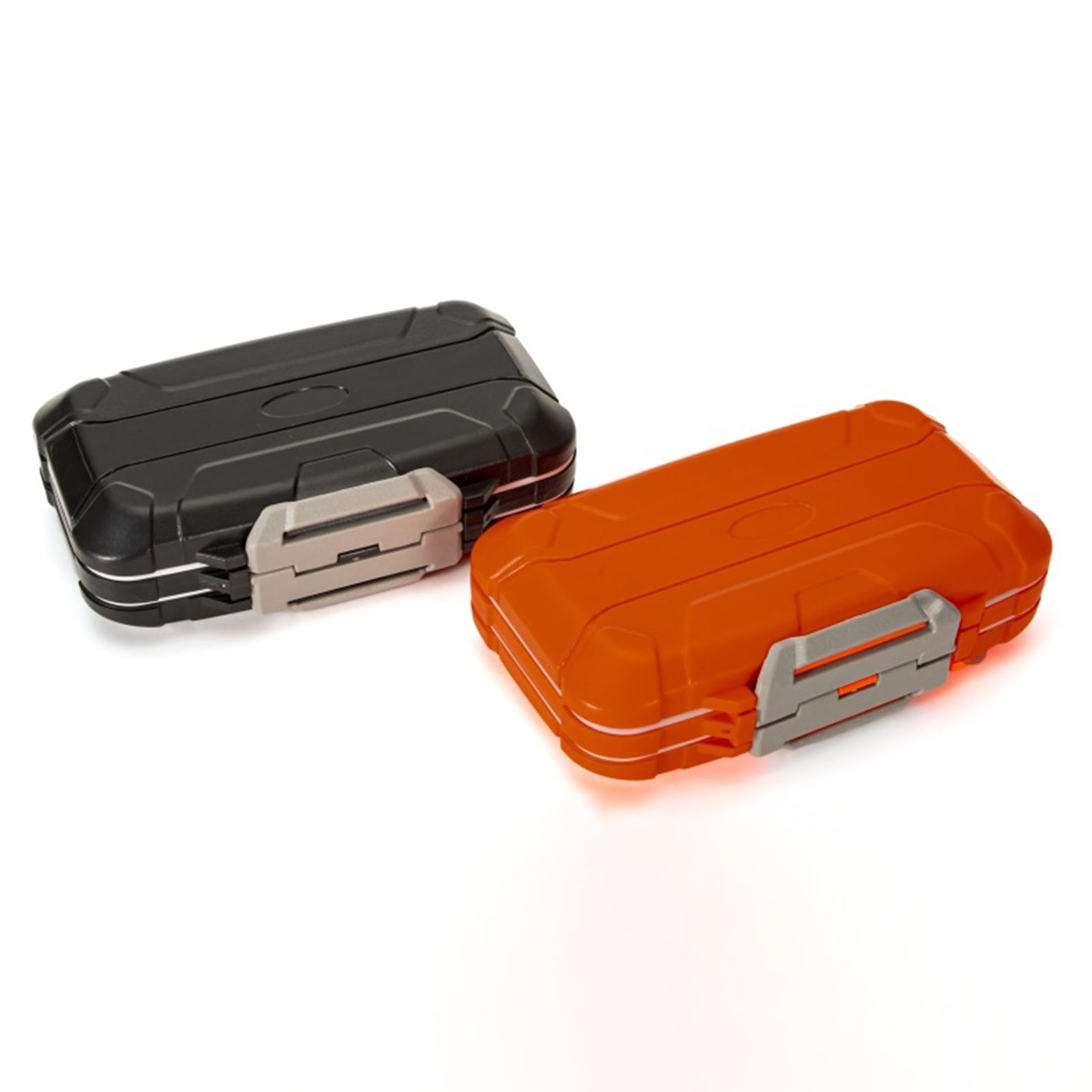 huanledash Fishing Tackle Box Sturdy Lightweight Portable Thicken Texture Multifunctional Shockproof ABS Double-open Fishing Box Flies Accessories