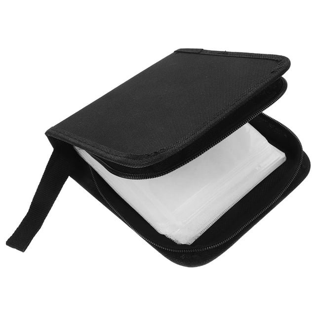 Shisuyan CD Case 40 Capacity Portable Travel DVD Case CD Protection Bag Protective Zipper CD Case Holder