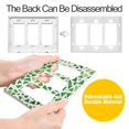 thumbnail image 4 of Yayeee Rocker Switch Wall Plate 1-Gang 4.6"x2.9" Home Decorative Outlet Cover, Green Dot Triangles Pattern, 4 of 6