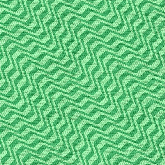 Ahgly Company Machine Washable Indoor Square Transitional Lime Mint Green Area Rugs, 5' Square