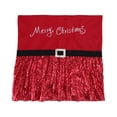 thumbnail image 4 of Skksst Christmas Decoration Xmas Holiday Party Dining Chair Back Slipcover Sequins Skirt Seat Poctector, 4 of 6