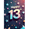 thumbnail image 4 of Colorful Glittery Happy 13th Banner Background Party Decors for 13th Birthday Celebrations Photography Props Party Supplies Backdrop for Decorating Events, 4 of 4