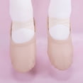 thumbnail image 2 of Miqool Ballet Dance Shoes for Kids Stretch Soft Sole Elastic Strap Practice Shoes for Perform Dance Yoga, 2 of 9