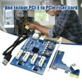 thumbnail image 3 of Carte Graphique 1 à 4 PCI-E 1X Carte d'Extension M2 4 Ports PCI-E vers PCIE Carte Rehausseur pour Ordinateur, 3 of 7