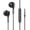 3.5MM - Black, variant on SENHAWK 3.5mm Jack Wired Semi In Ear Earbuds, HiFi Balanced Stereo Wired Headphones with Built-in Recording Grade Mic, Ergonomic Comfort Gaming Earphones Compatible with Smartphones Laptops Desktops