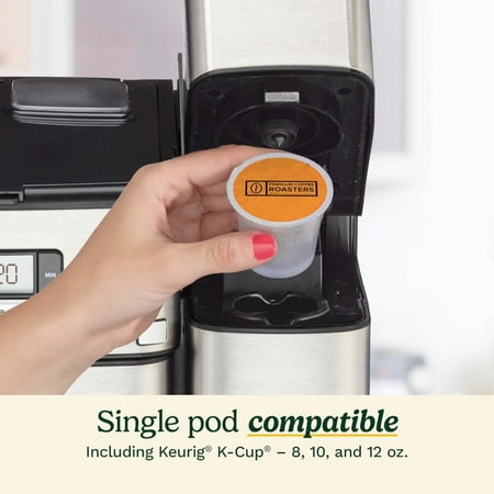 Cuisinart - Coffee Center Grind & Brew Plus 12-Cup Coffee Maker with Carafe and Single Serve Brewer - Black Stainless Steel