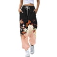 thumbnail image 2 of Women's Casual Pants Women'S Bottom Sweatpants Joggers Pants Workout High Waisted Yoga Pants With Pockets,Orange Women's Casual Pants XL, 2 of 5