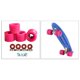thumbnail image 5 of Paquete de 4 ruedas de patines de ruedas duraderas, con rodamientos instados Ruedas de patines de ruedas para exteriores para patinetas de doble hil DYNWAVEMX Ruedas de skate, 5 of 8