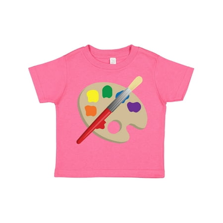 

Inktastic Artist Palette and Brush Gift Toddler Boy or Toddler Girl T-Shirt