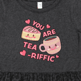 thumbnail image 4 of Inktastic Valentine You Are Tearrific with Cute Tea Cup and Pastry Girls Toddler Dress, 4 of 5